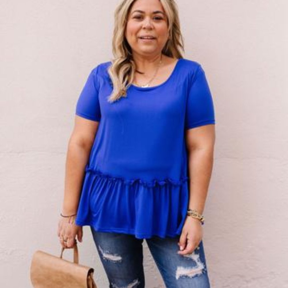 Ruffled Peplum Top